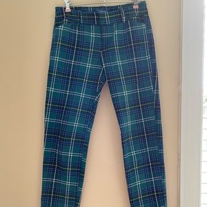 Plaid Pixie Mid-Rise Pants